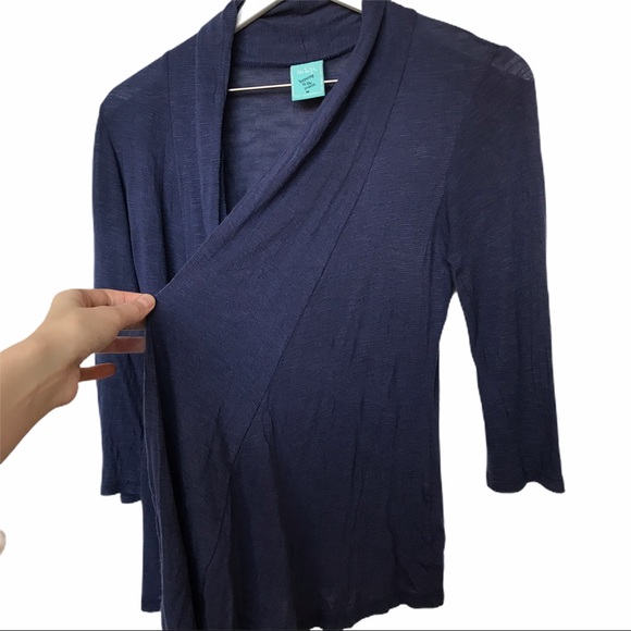 Youth Navy Blue Cardigan - Picture 7 of 9